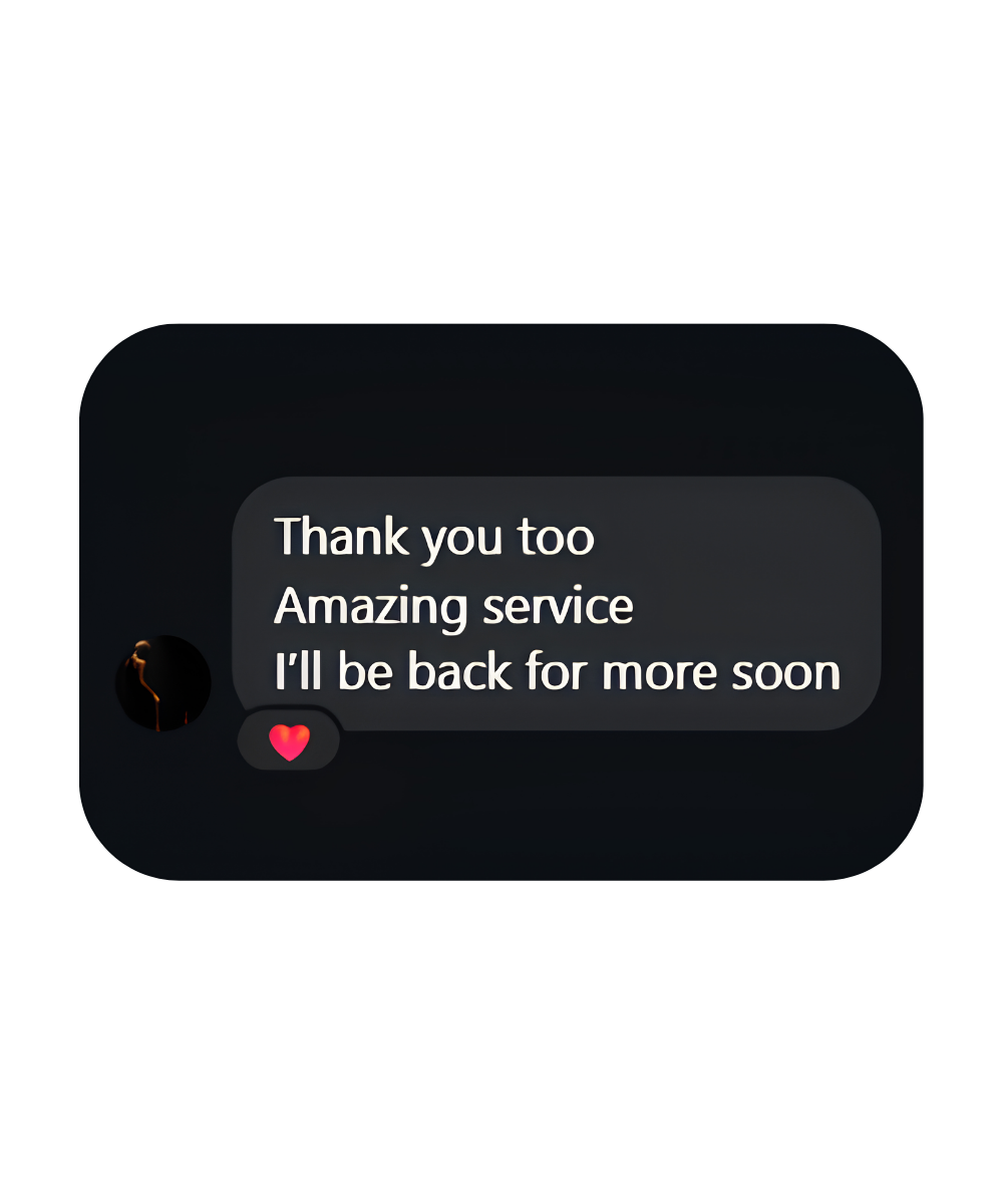 Customer review screenshot