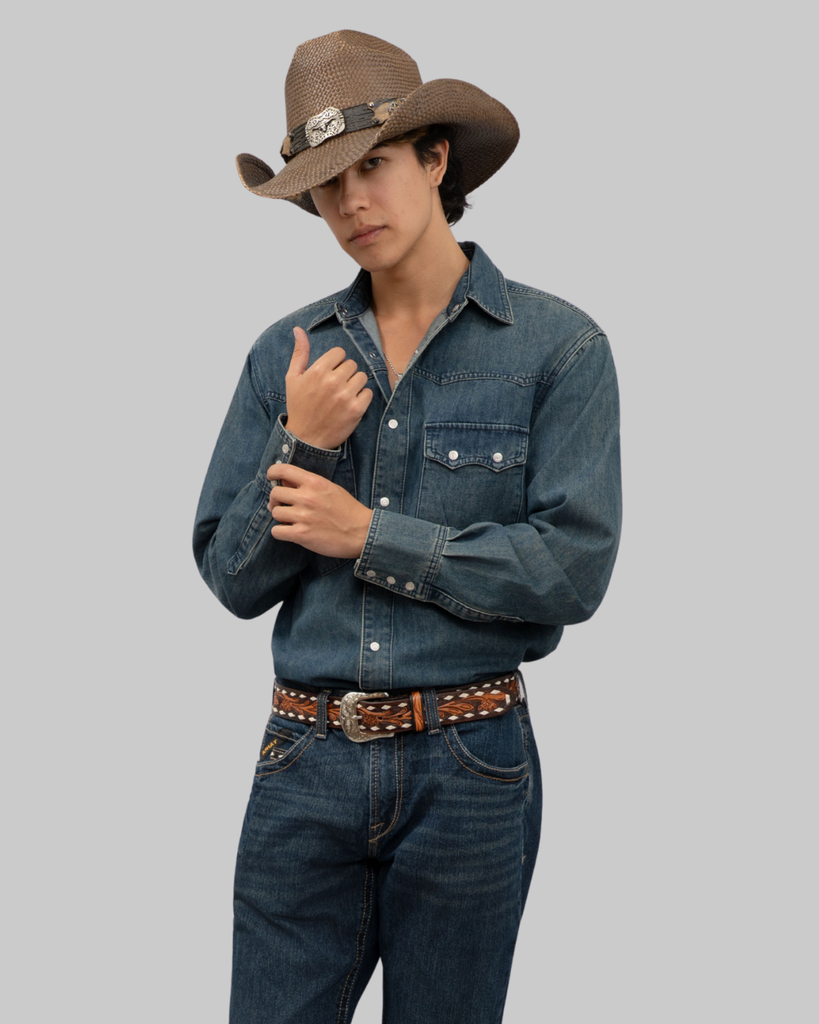 Outback King| Heritage Rancher Denim | Men's Western Shirt