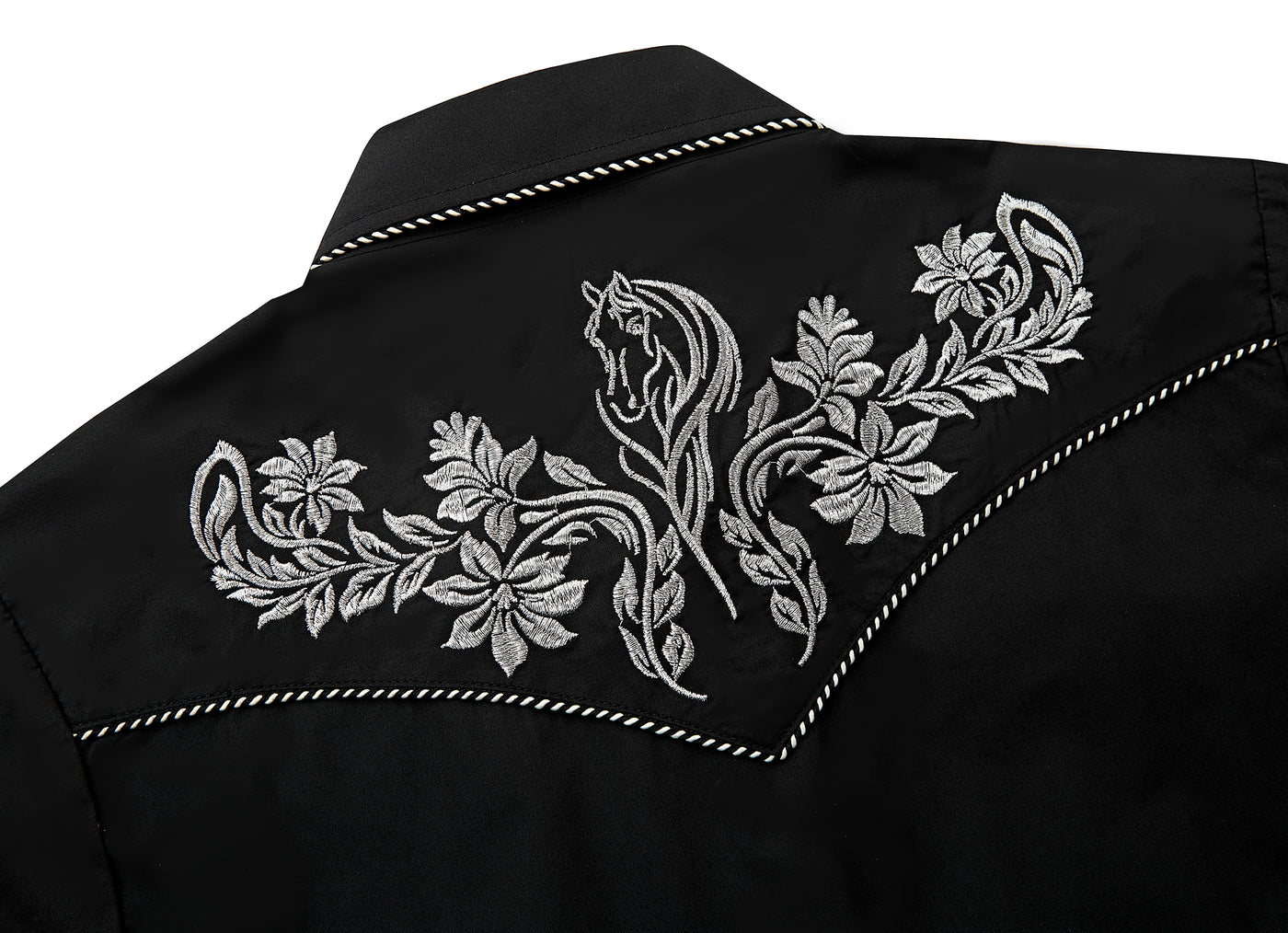 Outback King | Women's Prairie Embroidery Cowgirl Shirt | Midnight Bla