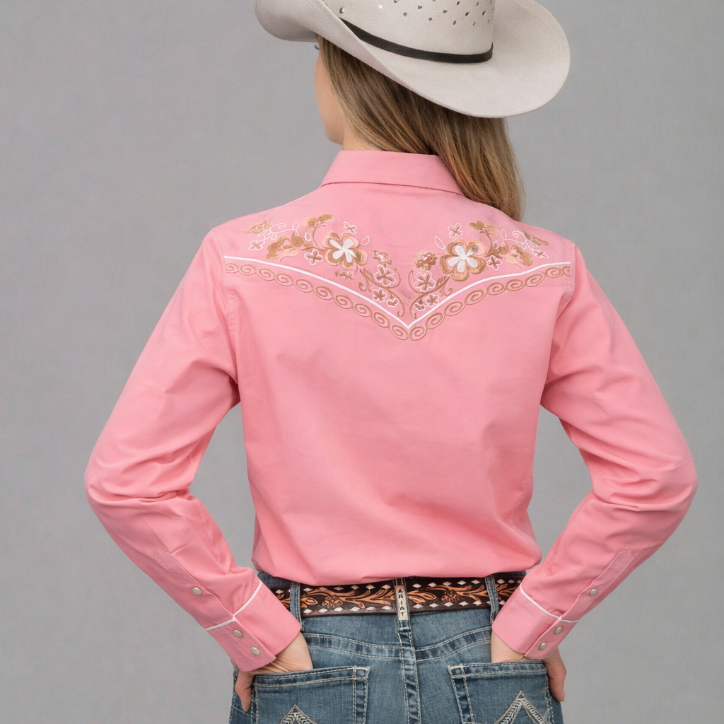 Outback King | Women's Prairie Embroidery Cowgirl Shirt | Wildflower P