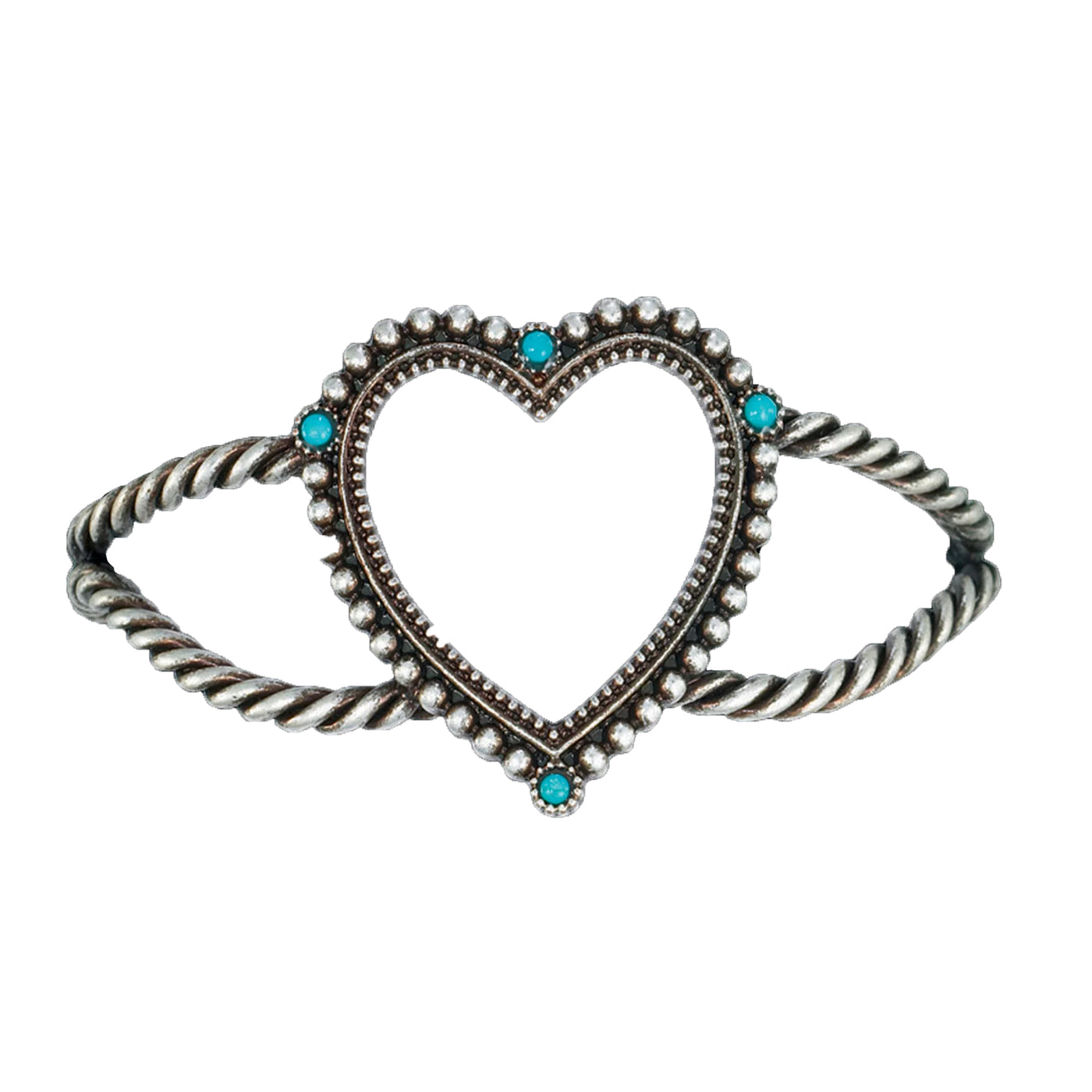 Bracelet | Turquoise Hearts Cuff