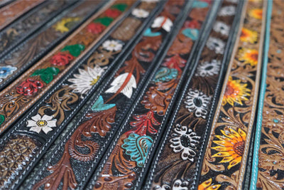 Outback King | Southwestern Flame Tri Colour Western Belt