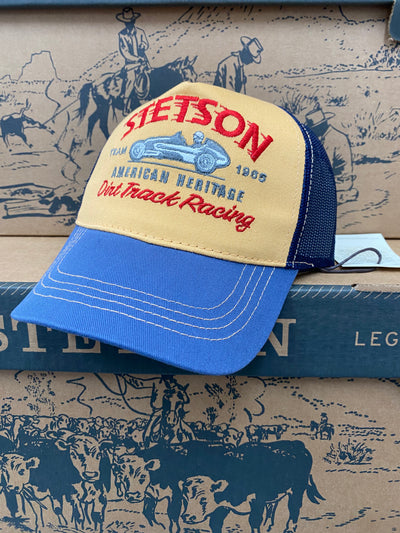 Stetson | Kids Racing Trucker Cap | Yellow/Blue