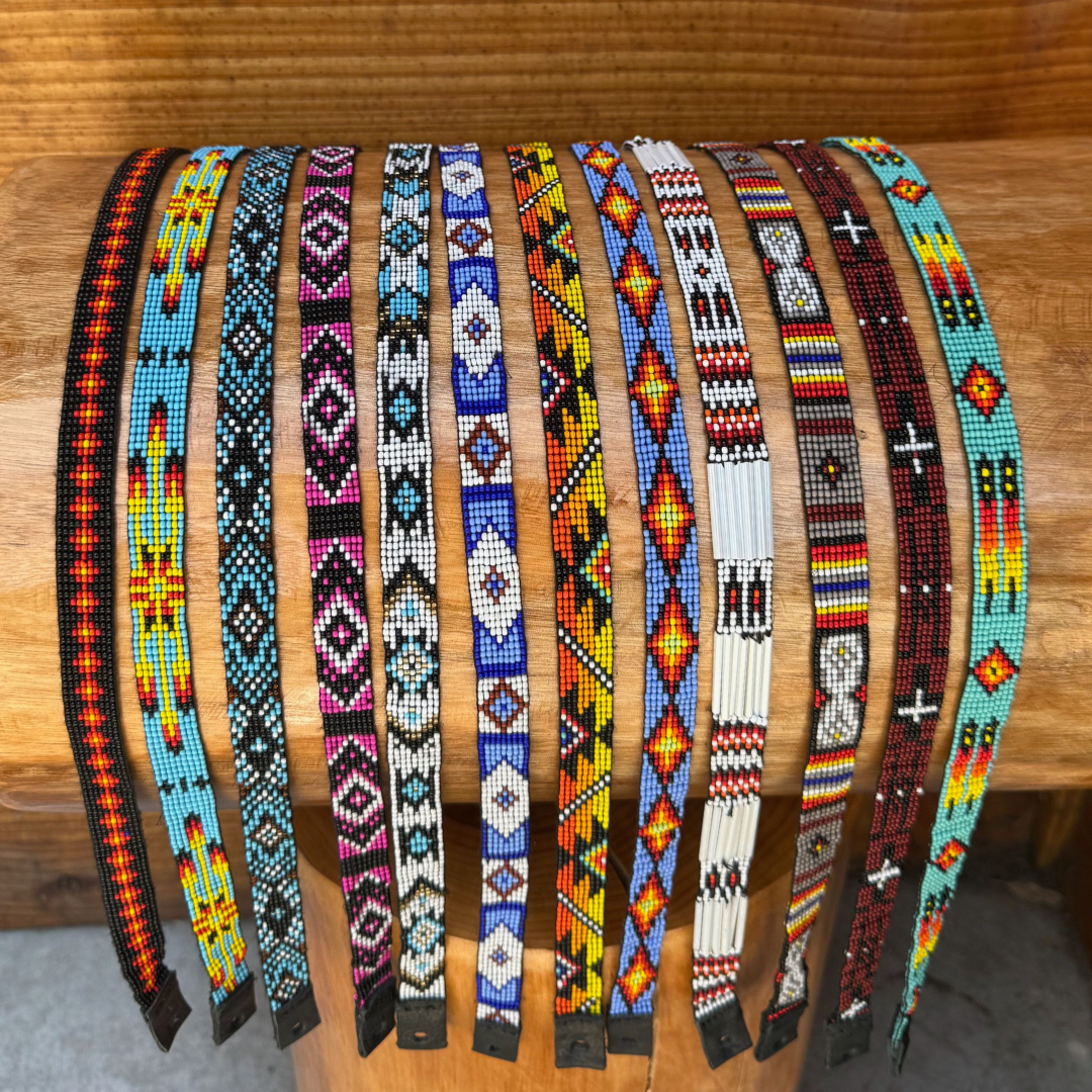Outback King | Handcrafted Beaded Hat Band | Narrow