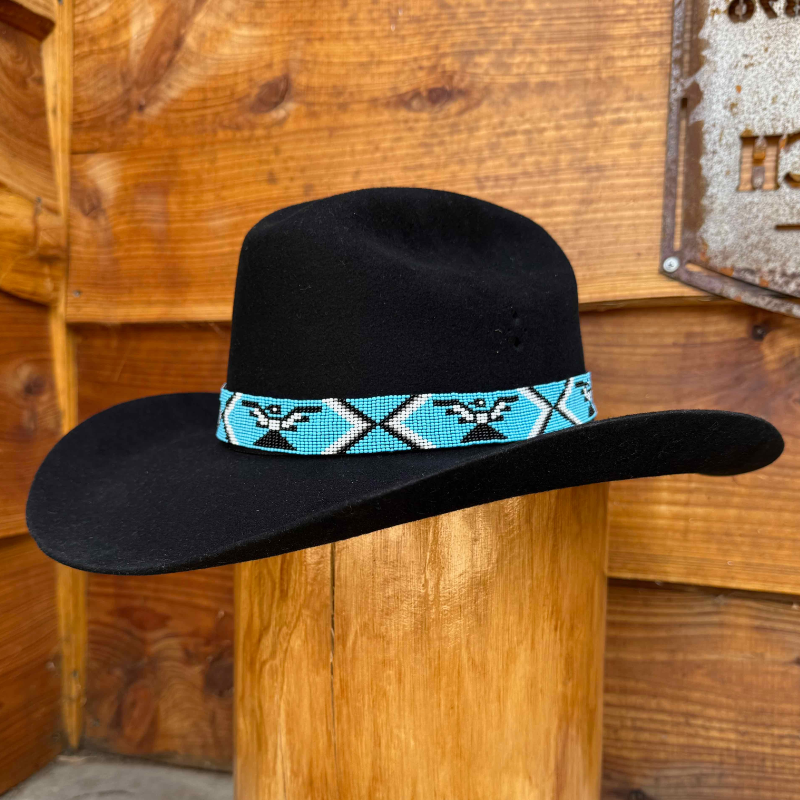 Outback King | Handcrafted Beaded Hat Band | Wide