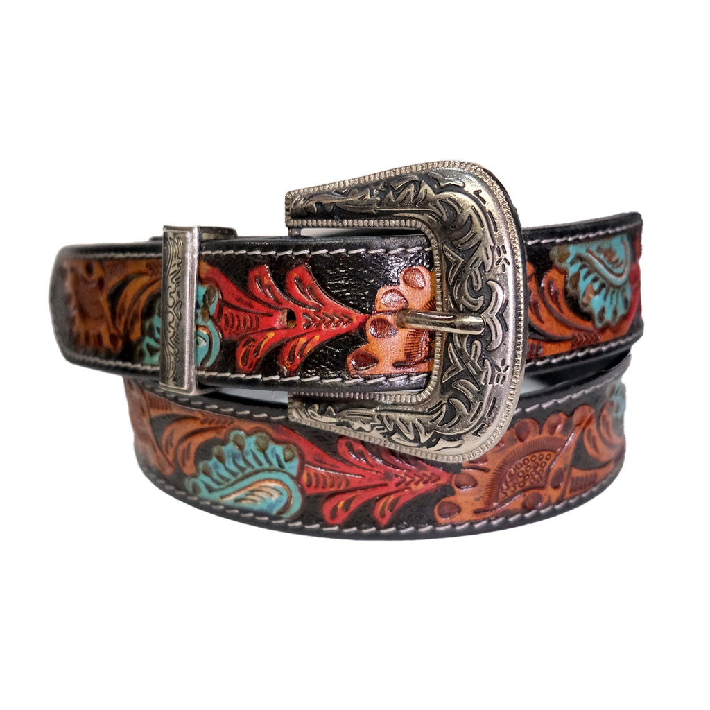 Outback King | Southwestern Flame Tri Colour Western Belt