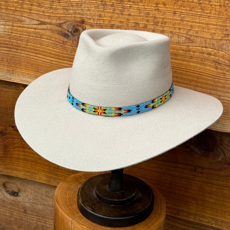 Outback King | Handcrafted Beaded Hat Band | Narrow