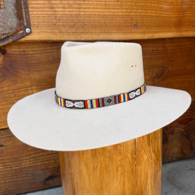 Outback King | Handcrafted Beaded Hat Band | Narrow