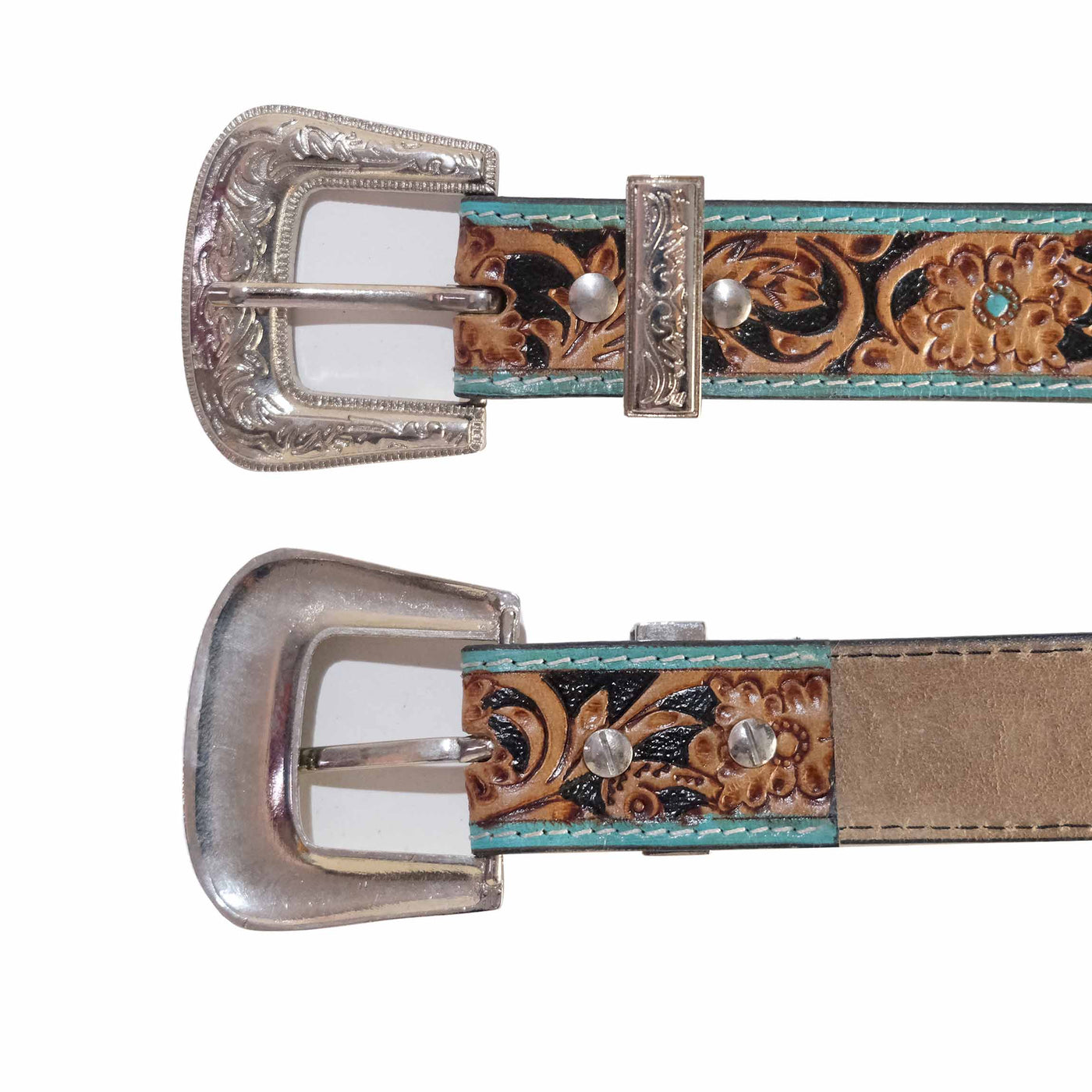 Outback King | Turquoise Blossom Western Belt