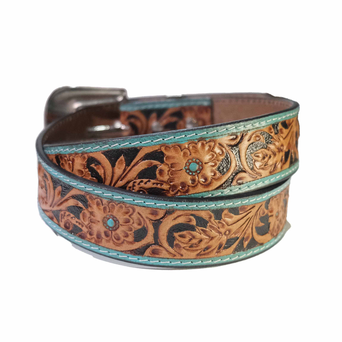 Outback King | Turquoise Blossom Western Belt