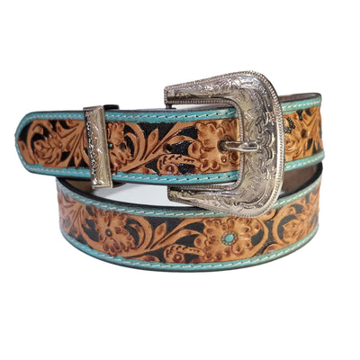 Outback King | Turquoise Blossom Western Belt