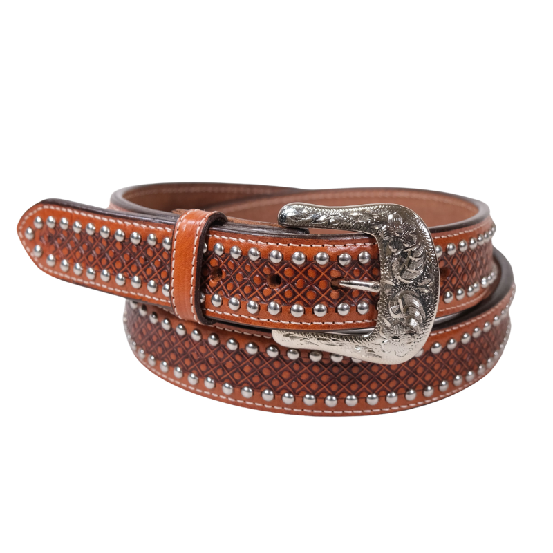 Outback King | Western Belt | Nail Head V8