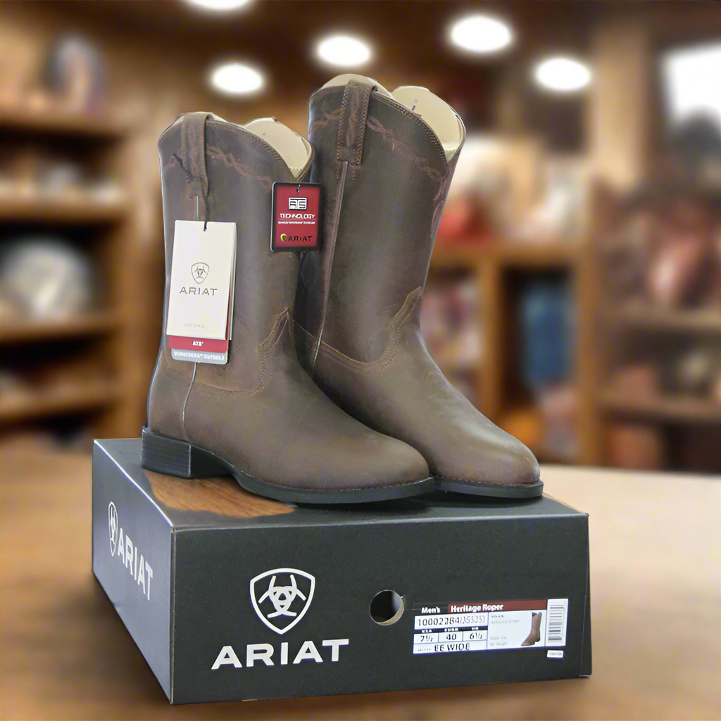 Ariat | Men's Heritage Roper | Distressed Brown