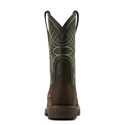 Ariat | Men's Activator Waterproof Work Boot | Dark Brown Green