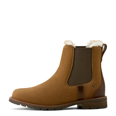 Ariat | Women's Wexford Sherpa | Waterproof Chelsea Boot | Amber Brown