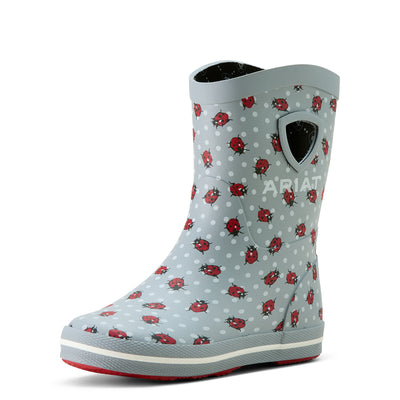 Ariat |  Kid's Kelmarsh Rubber Boot | Lady Bug Print