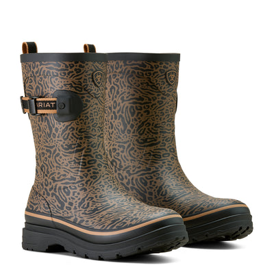 Ariat | Women’s Kelmarsh Mid Rubber Boot | Ocelot Print
