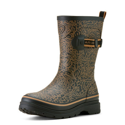 Ariat | Women’s Kelmarsh Mid Rubber Boot | Ocelot Print