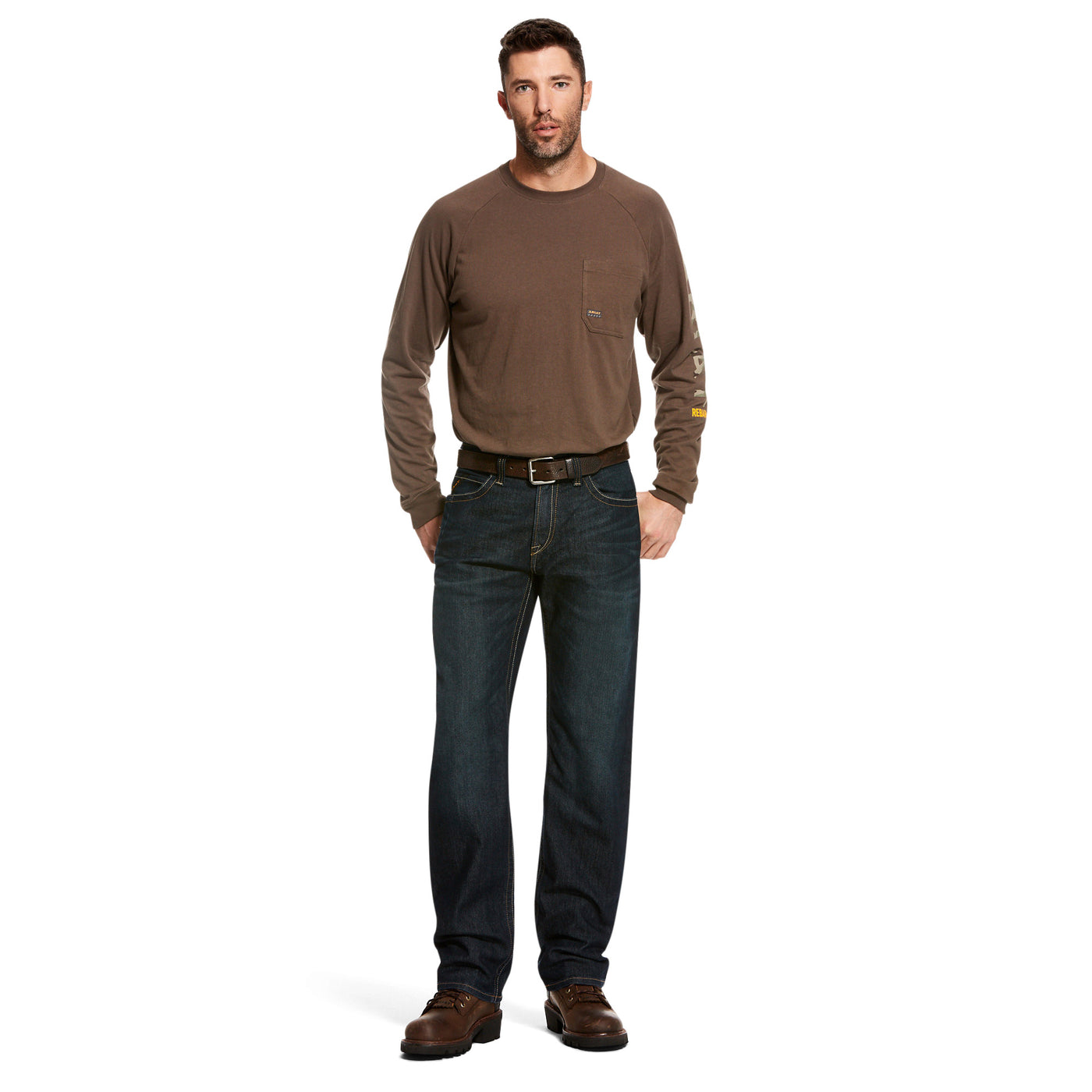 Ariat | Rebar M4 DuraStretch Edge | Stackable Straight Leg Jean | Low Rise | Cobalt