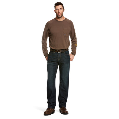 Ariat | Rebar M4 DuraStretch Edge | Stackable Straight Leg Jean | Low Rise | Cobalt