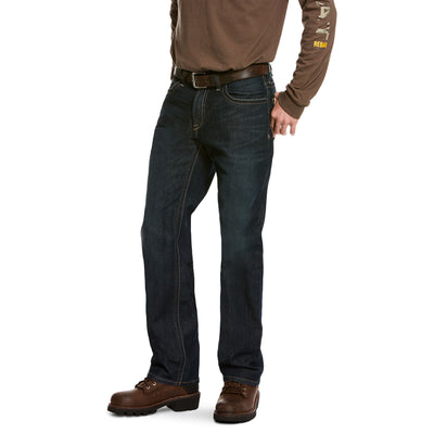 Ariat | Rebar M4 DuraStretch Edge | Stackable Straight Leg Jean | Low Rise | Cobalt