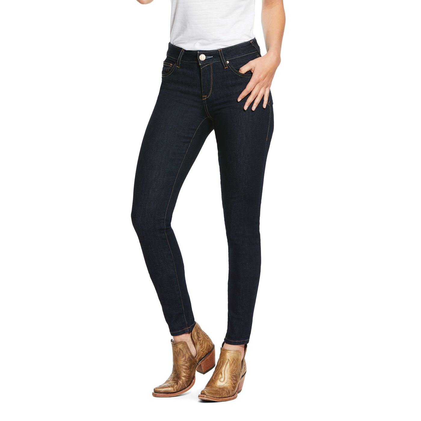 Ariat | Ultra Stretch Perfect Rise Skinny Sidewinder Jean | Rinse