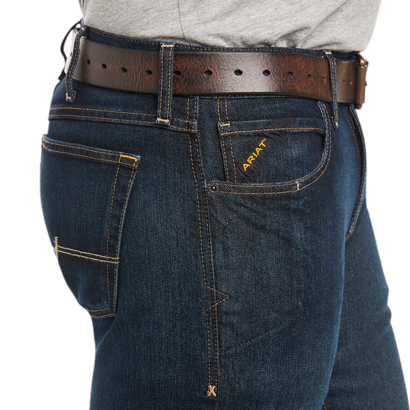 Ariat | Rebar M7 DuraStretch Edge Stackable Straight Leg Jean | Blackstone