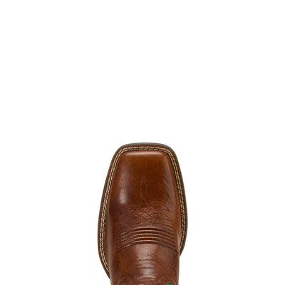 Ariat | Women's Round Up | Wide Square Toe | StretchFit Western Boot | Arizona Brown