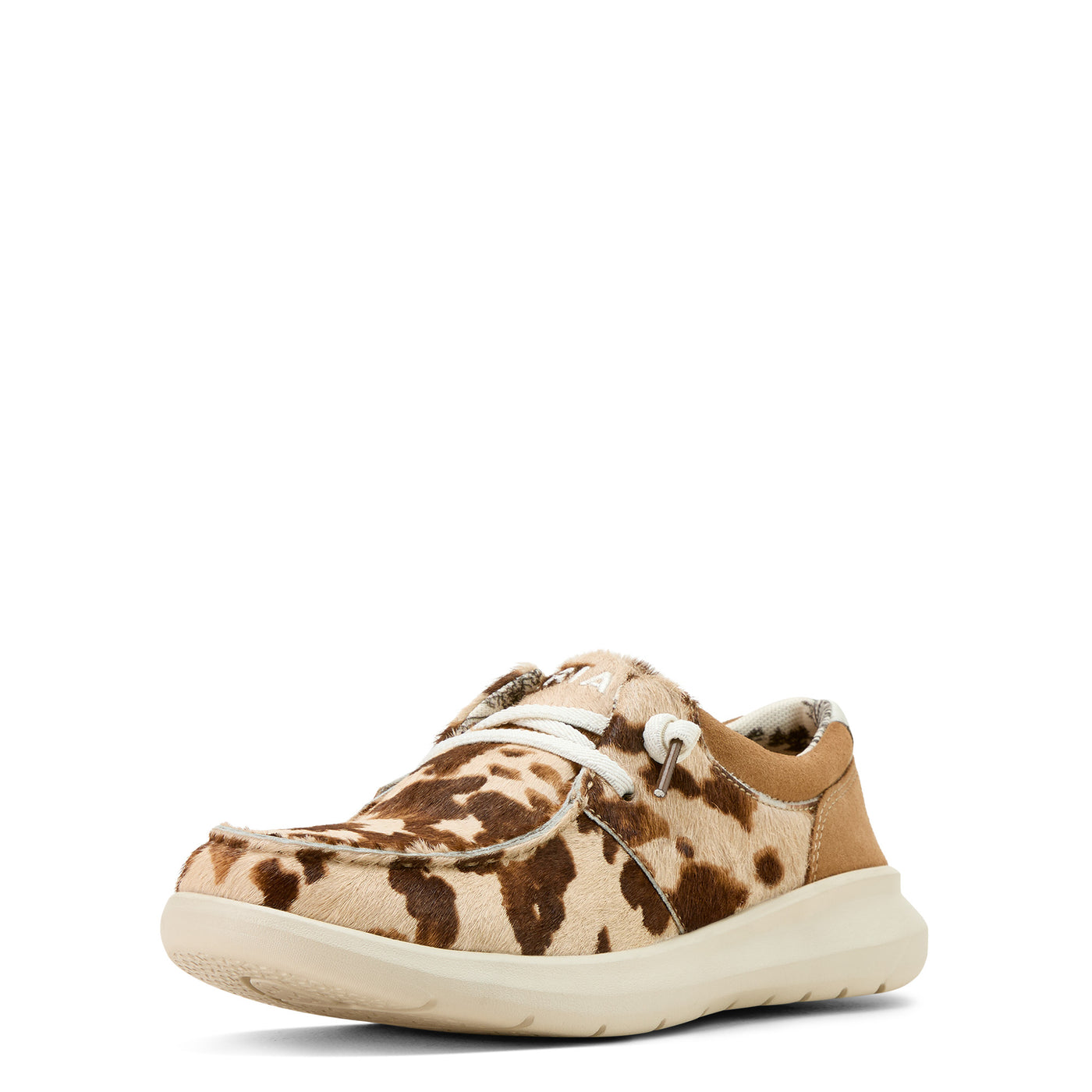 Ariat | Women's Hilo | Tan and White Brindle Hair On/Dark Tan Suede