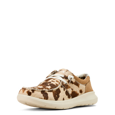 Ariat | Women's Hilo | Tan and White Brindle Hair On/Dark Tan Suede
