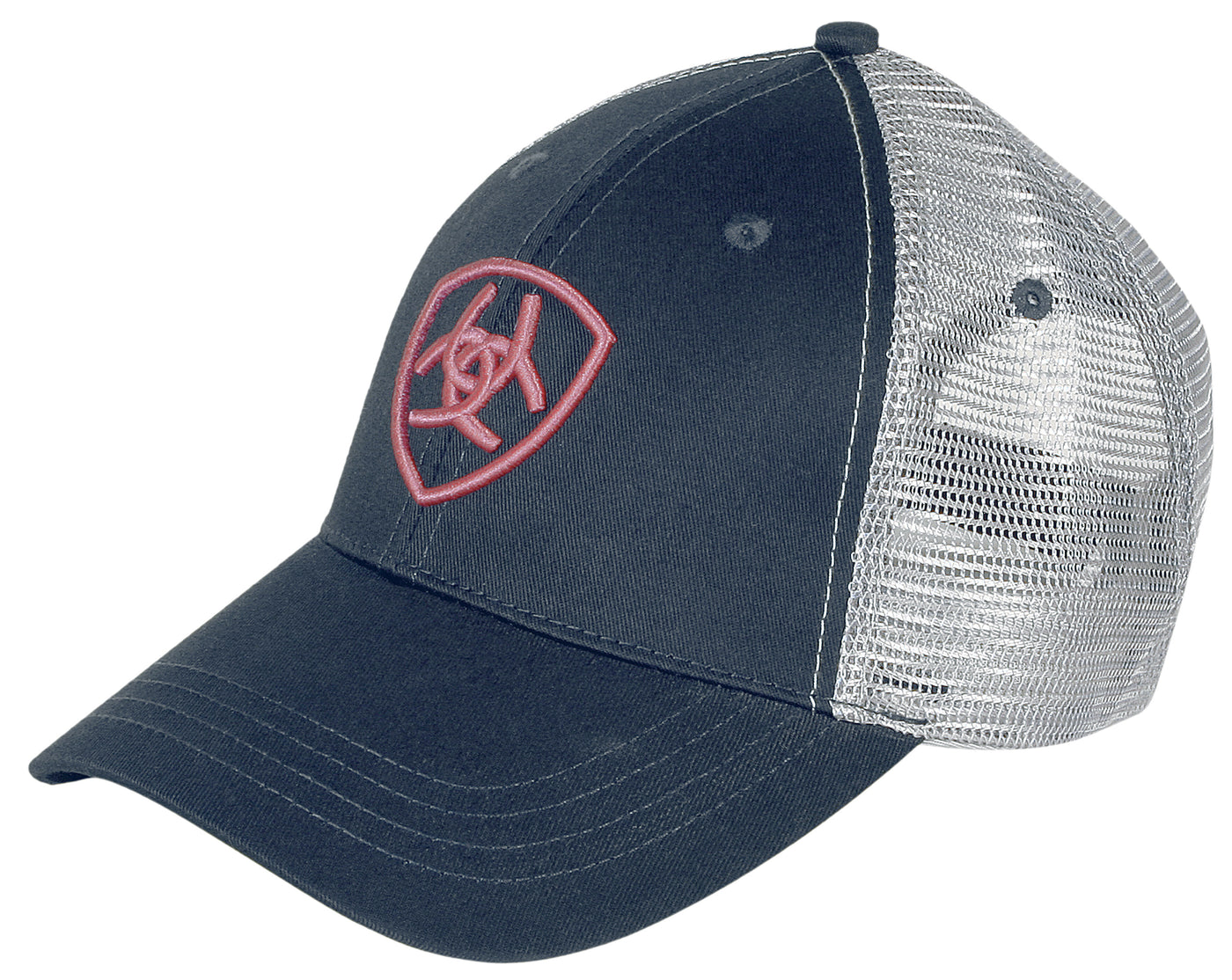 Ariat | Trucker Cap | Navy/Silver/Pink