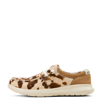 Ariat | Women's Hilo | Tan and White Brindle Hair On/Dark Tan Suede