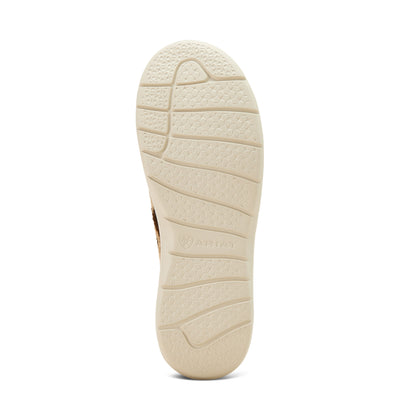 Ariat | Women's Hilo | Tan and White Brindle Hair On/Dark Tan Suede