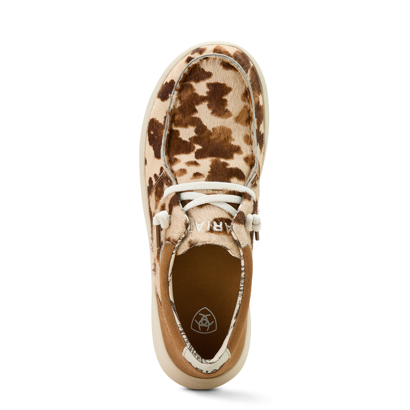 Ariat | Women's Hilo | Tan and White Brindle Hair On/Dark Tan Suede