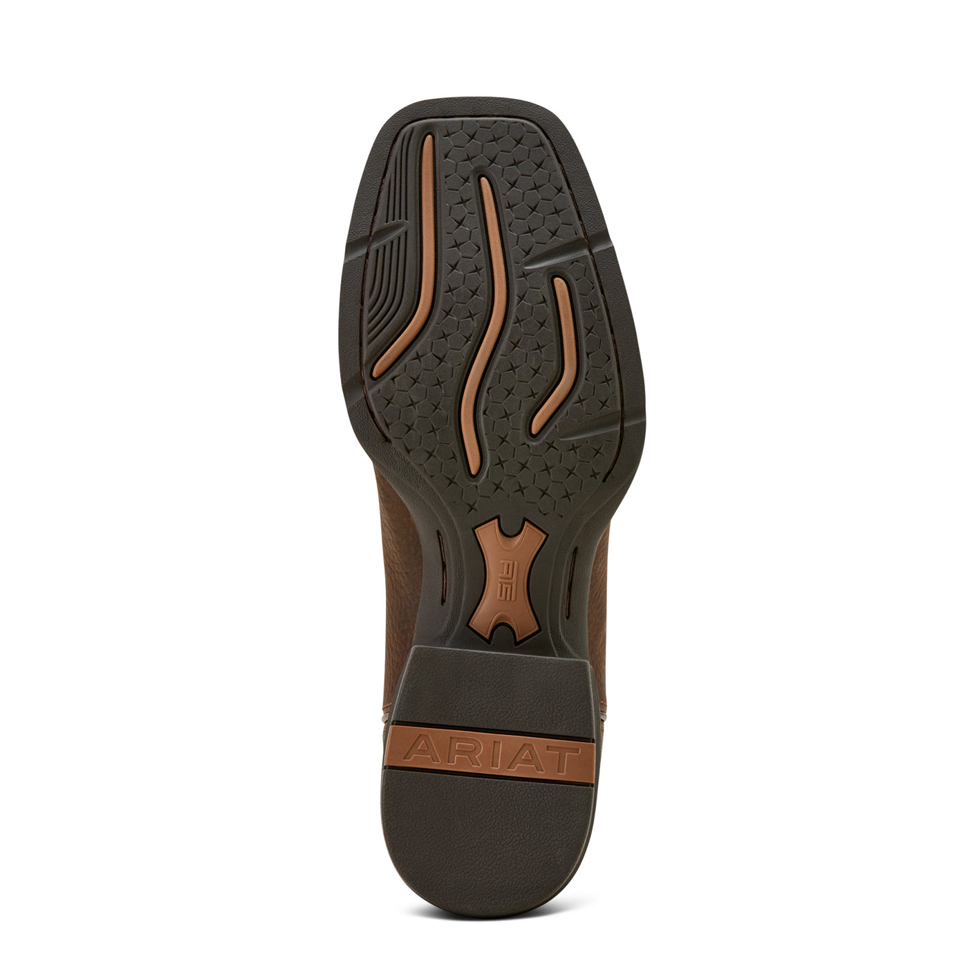 Ariat | Men's Sport Outdoor | Cowboy Boot | Brown Oiled Rowdy/Tack Green