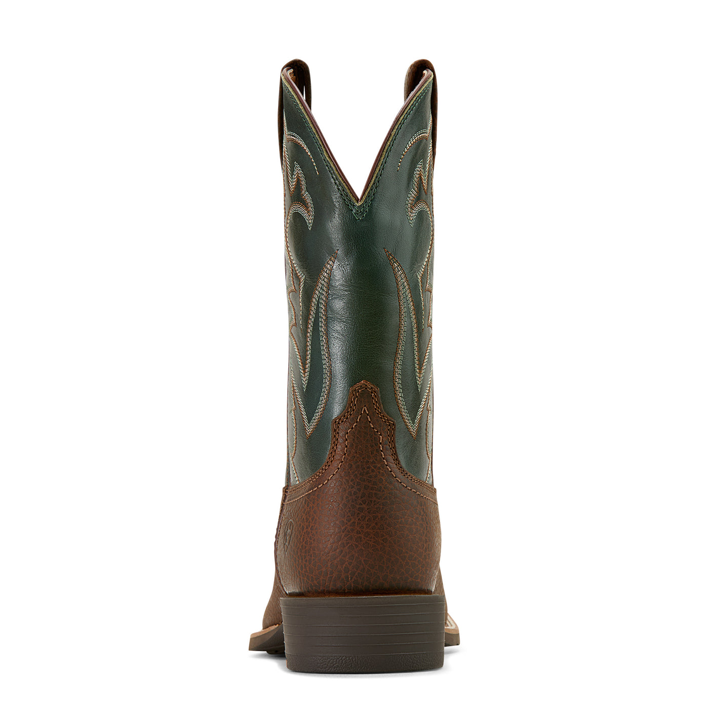Ariat | Men's Sport Outdoor | Cowboy Boot | Brown Oiled Rowdy/Tack Green