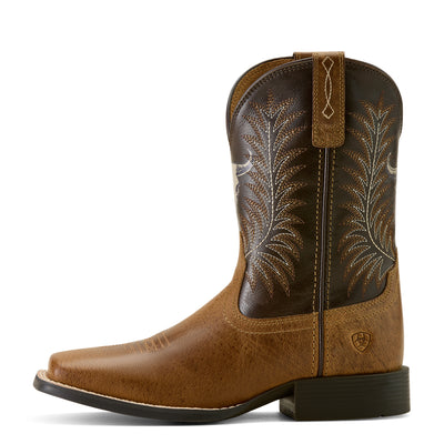 Ariat | Kids Stampede Western Boot | Desert Brown