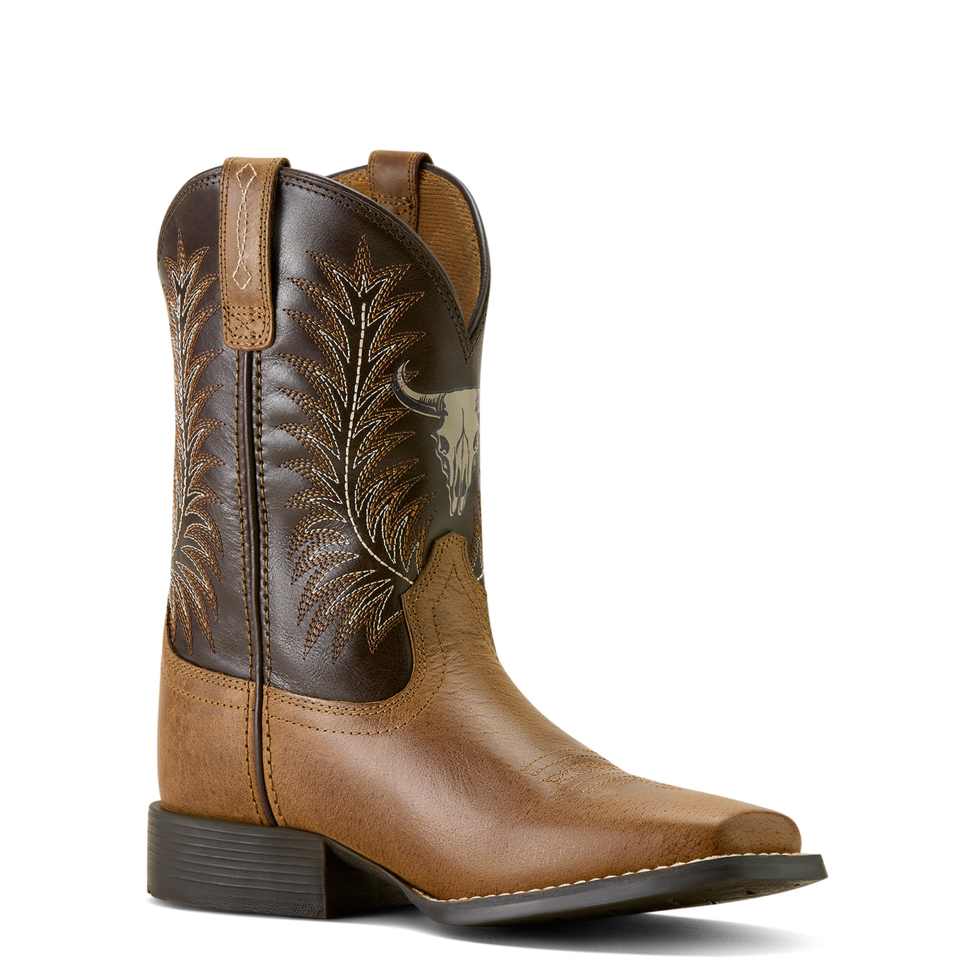 Ariat | Kids Stampede Western Boot | Desert Brown