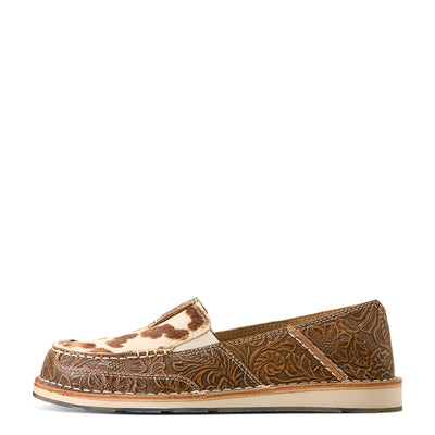 Ariat | Women's Cruiser | Tan Floral Emboss/Tan and White Brindle Hair On