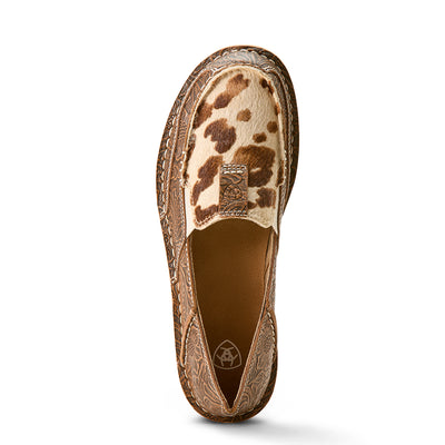 Ariat | Women's Cruiser | Tan Floral Emboss/Tan and White Brindle Hair On