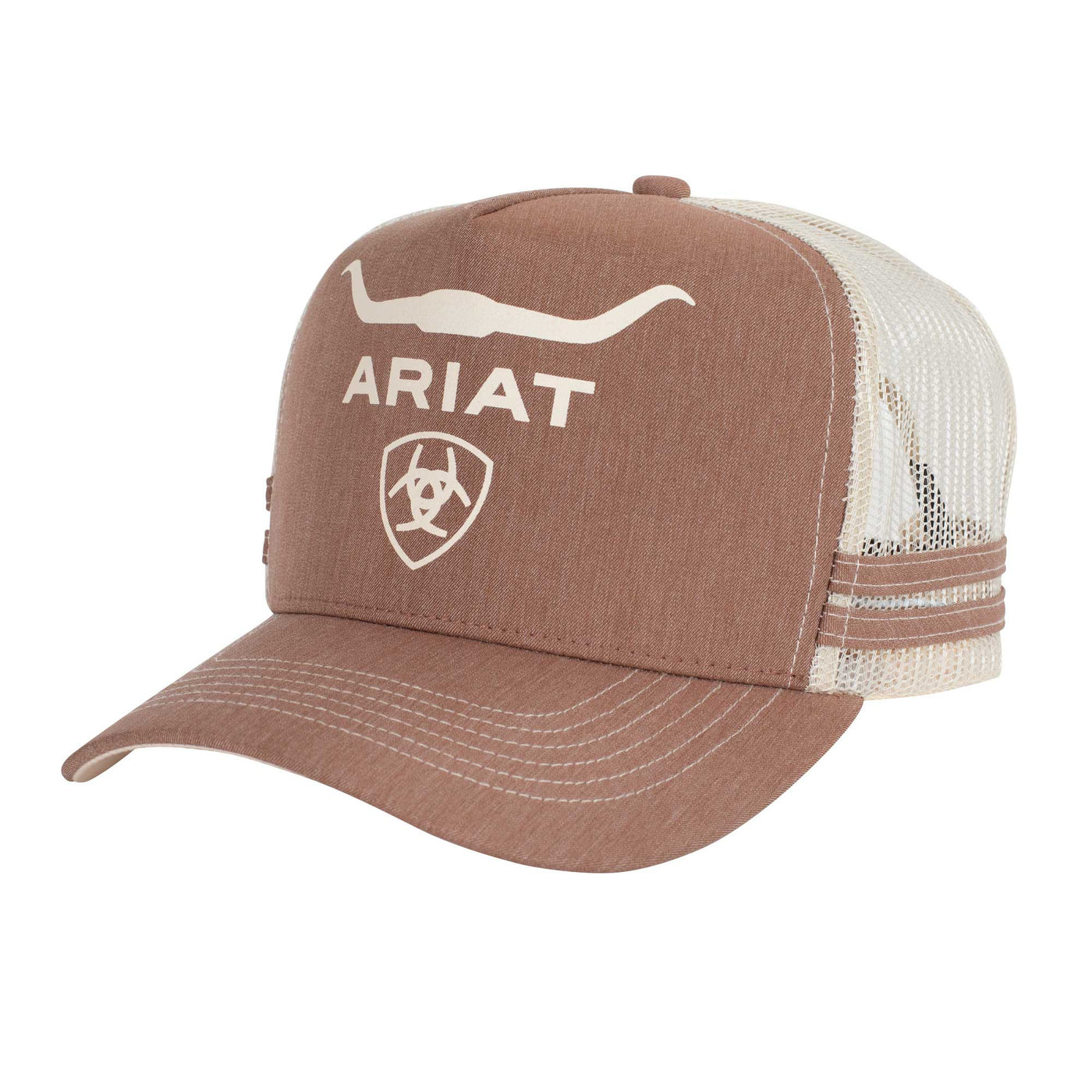 Ariat | Trucker Cap | Wild Bull | Brown Heather