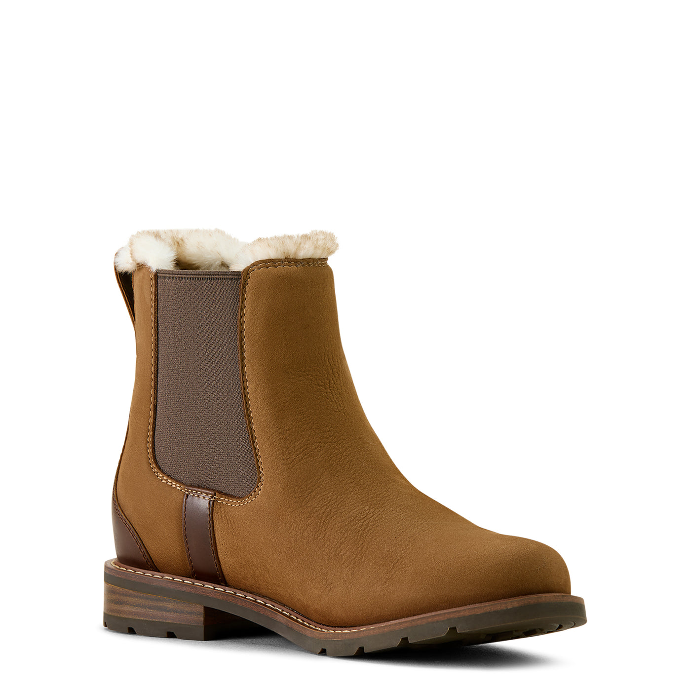 Ariat | Women's Wexford Sherpa | Waterproof Chelsea Boot | Amber Brown