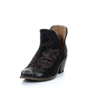 Corral | Black Embroidery Bootie - Outback Traders Australia