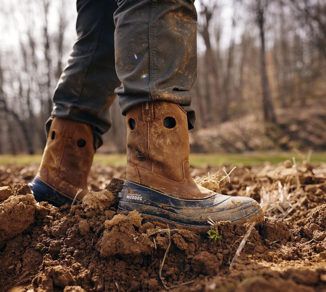 Georgia Men's Muddog Wellington Work Boot Brown