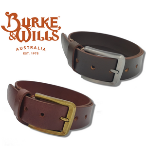 Burke & Wills Leather Belt - Mt Gambier - Outback Traders Australia
