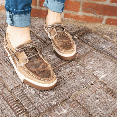 Durango | Women's Music City Western Boat Shoes | Sandstone - Outback Traders Australia