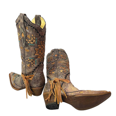 Corral | Cango - Tobacco/ Laser Woven | Brown-Last Pairs! - Outback Traders Australia