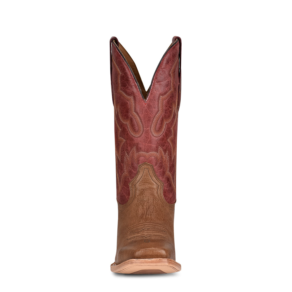 Corral Men's | Tan/Red Tapered Square Toe - Outback Traders Australia