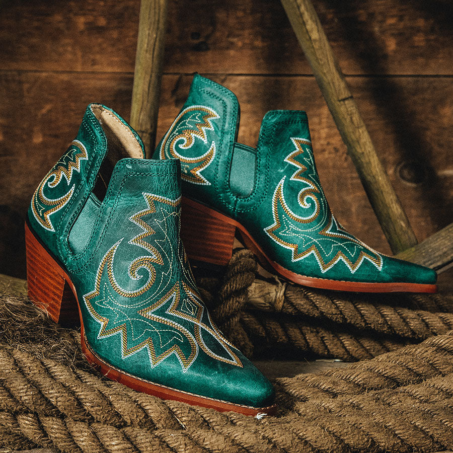 Durango Crush | Western Fashion Bootie | Turquoise - Outback Traders Australia