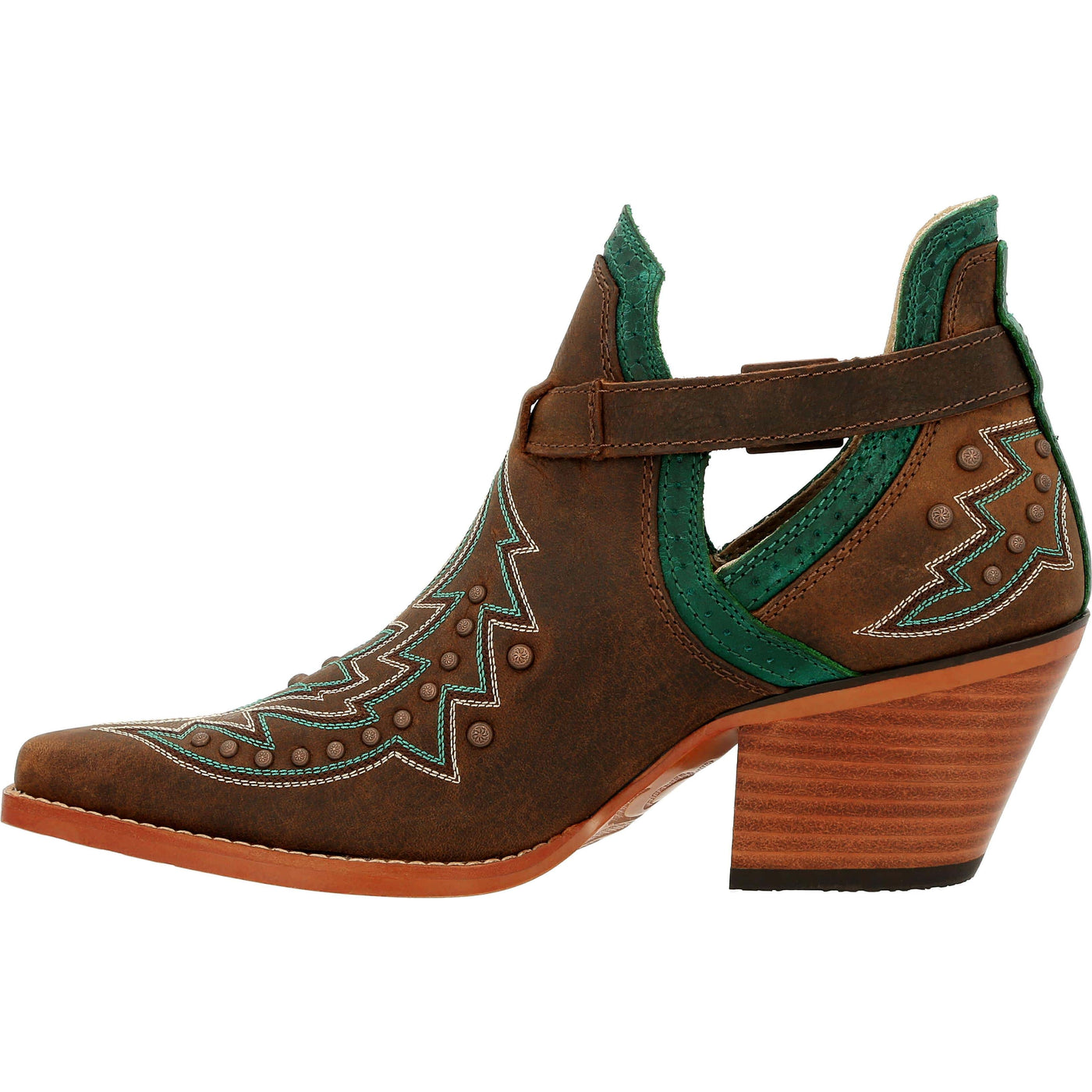 Durango | Women's Crush Studded Western Fashion Bootie | Brown - Outback Traders Australia